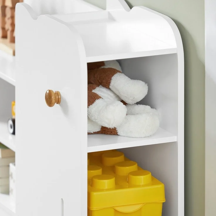 SoBuy KMB62-W Kinderregal, MDF, Lackiert, Weiß, 80 x 63 x 30 cm – Bild 8