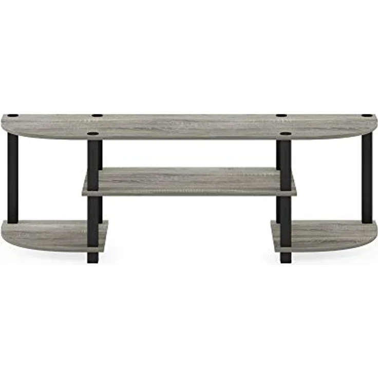 Furinno TV-Regal mit 4 Ablageflächen, holz, French Oak Grey, 34. 04x120. 02x40. 39 cm – Bild 7