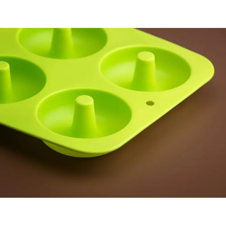 PRECORN Donutform Lebensmittelechte Silikon Donut Form Backen Antihaft faltbar Backform, (2-tlg) – Bild 6