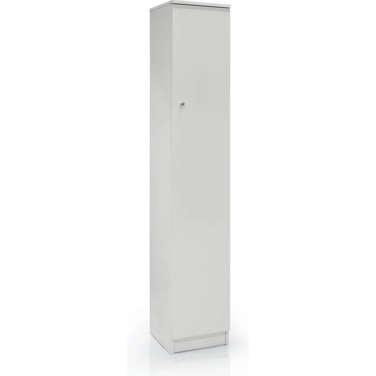 Dmora Kleiderschrank mit Einzeltür in heller Holzfarbe, 31 x 34 x 183 cm – Bild 1