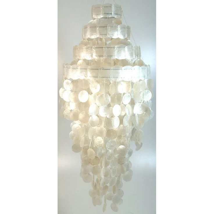 Guru-Shop Deckenleuchten Deckenlampe, Muschelleuchte aus hunderten., Leuchtmittel nicht inklusive – Bild 1