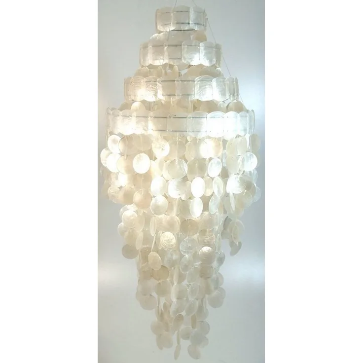 Guru-Shop Deckenleuchten Deckenlampe, Muschelleuchte aus hunderten., Leuchtmittel nicht inklusive