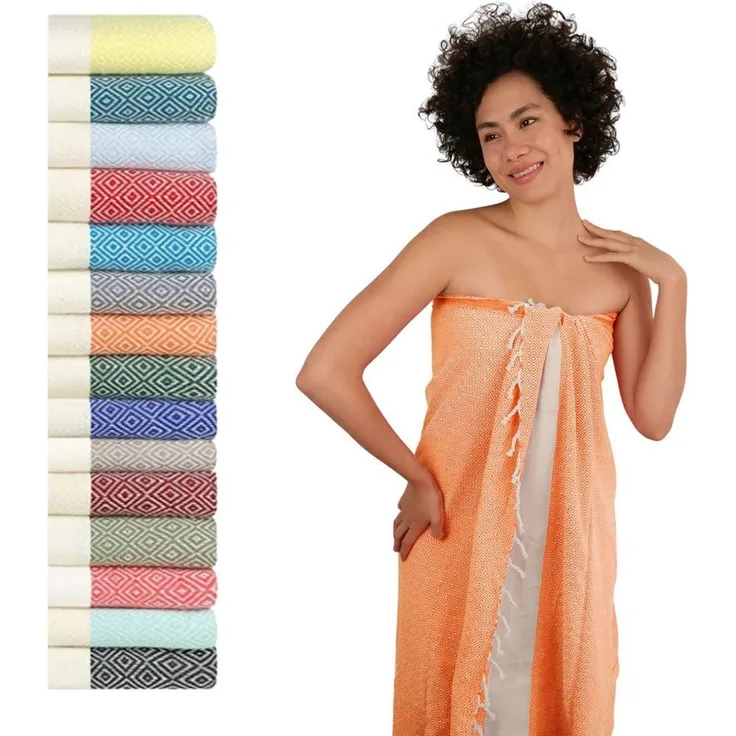 furora HOLIDAY Saunatuch Saunahandtuch Saunatuch Damen + Herren, Hamamtuch groß 100x200 XXL