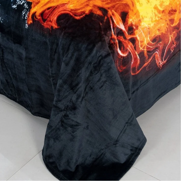 Wolldecke / Kuscheldecke / Fußball / 150x200cm, Brilliant, Fußball-Motiv – Bild 3