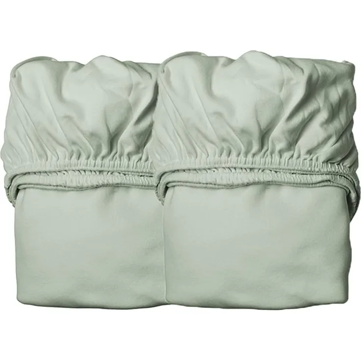 Leander Organic Spannbettlaken Cappuccino 70x140 cm Grün