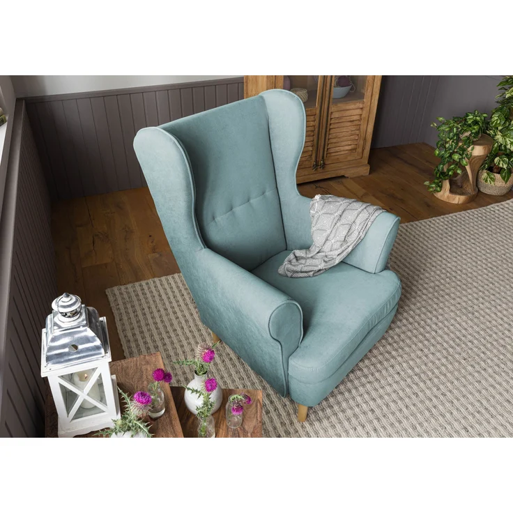 Ohrensessel 71x74x105 petrol SCANDI #109 – Bild 2