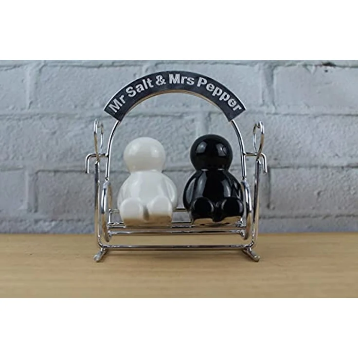 Winkee Salz- / Pfefferstreuer Winkee - Mr. Salt & Mrs. Pepper, Das süße Gewürzstreuer Brautpaar – Bild 3