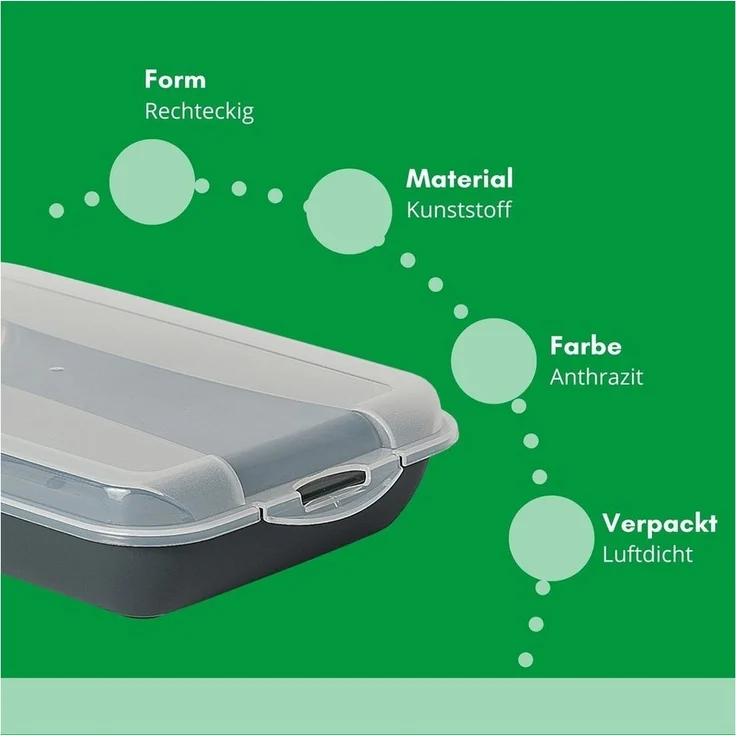 Novaliv Frischhaltedose -, (3-tlg), Aufschnittsbox – Bild 3