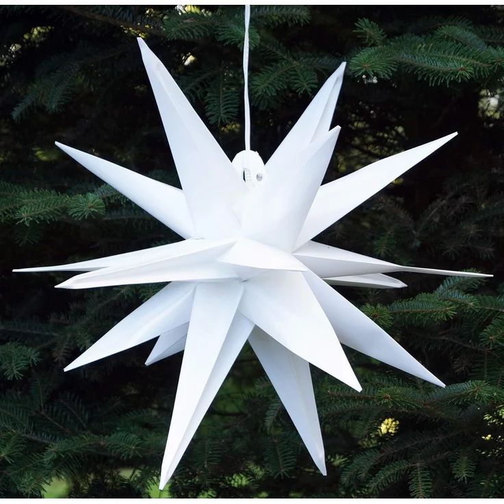 Guru-Shop LED-Stern für außen 3D Außenstern Kaspar, Weihnachtsstern,., Leuchtmittel inklusive – Bild 5