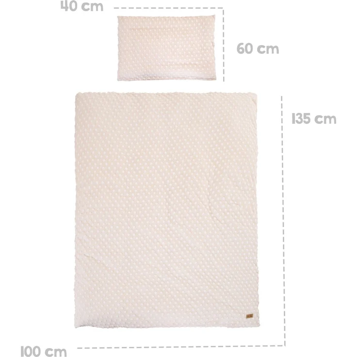 roba Bettwäsche 'Frosty Almond' - Kissenbezug 40 x 60 & Deckenbezug 100 x 135 - Beige – Bild 4