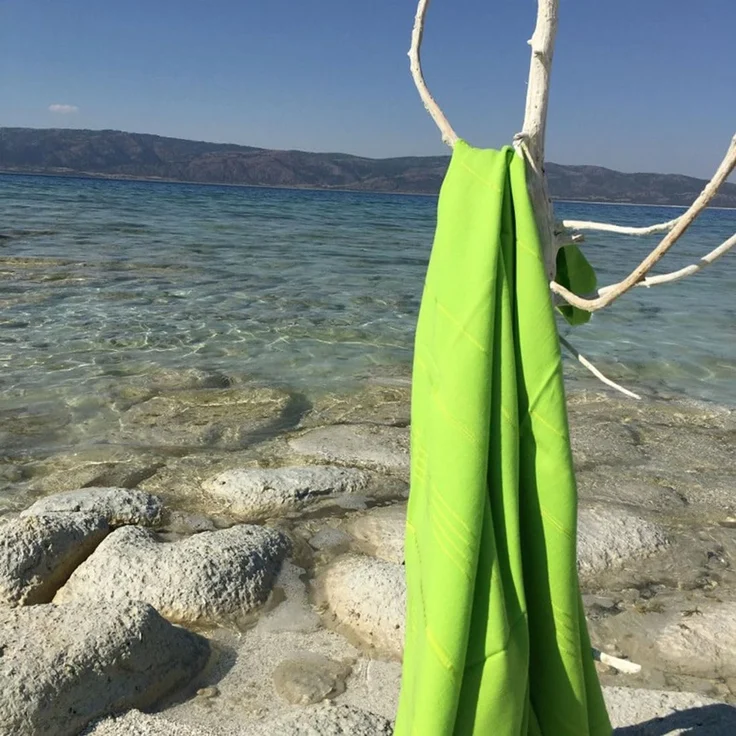 Mijolnir 'Sultan - Green' Fouta (Strandtuch), Grün, 95 x 175 cm – Bild 3