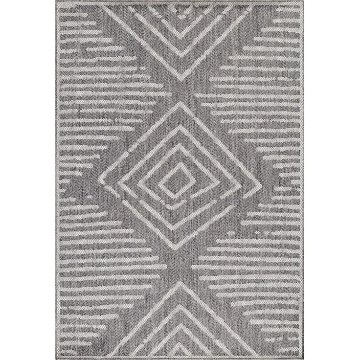 Outdoor Teppich Alessio Läufer - 80x150 cm - Grau – Bild 1