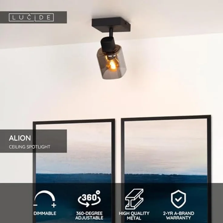 Lucide ALION Plafondspot 17999/01, Deckenstrahler in modernem Design – Bild 3