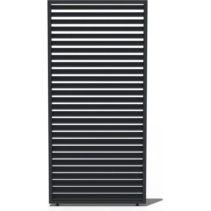 Weide Horizontale Lamellenwand für Weide Pergola | anthrazit | aus Aluminium – Bild 3