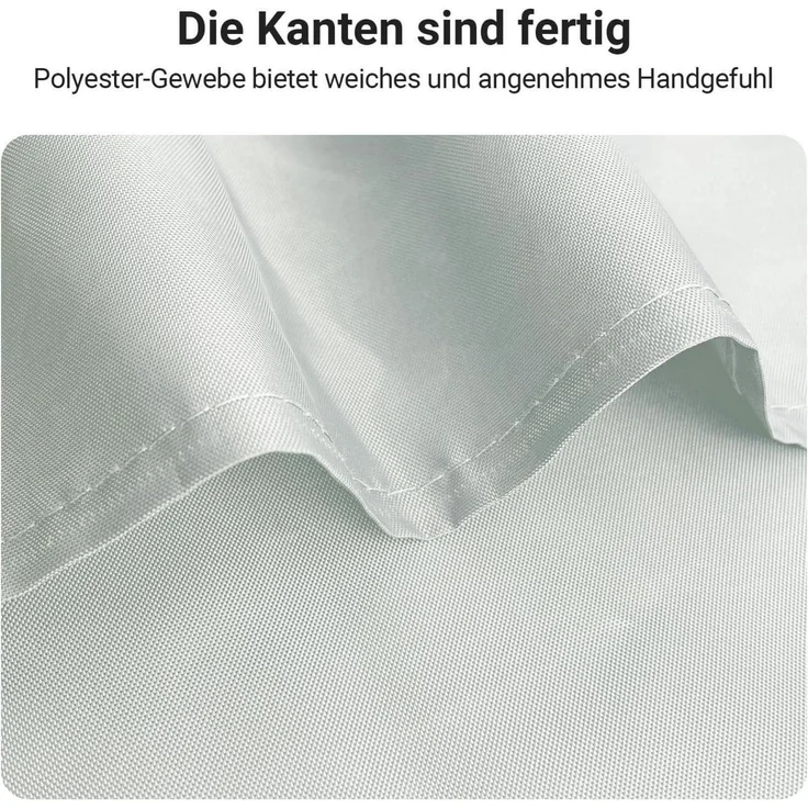Duschvorhang Antischimmel Wasserabweisend Waschbar Grau 80 x 180 cm – Bild 6