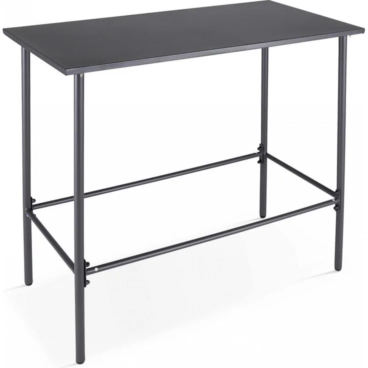 Oviala Palavas Bartisch, Rechteckig, Grau, Metall, 60x105x120 cm, Platz für 6 Personen, pflegeleicht