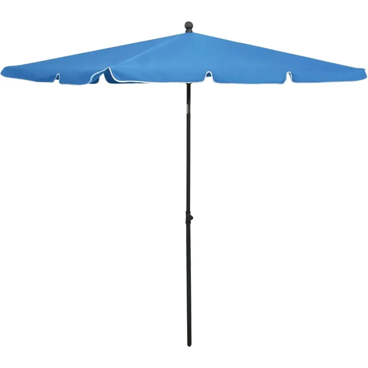 vidaXL Sonnenschirm mit Mast 210x140 cm Azurblau 315550