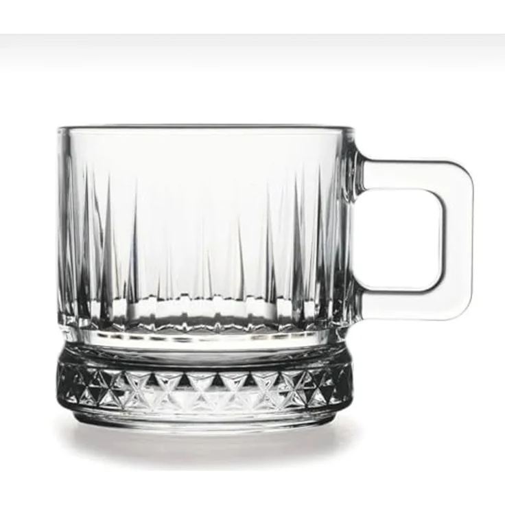 Pasabahce 2er Set 195cc 55422 Elysia Teegläser Fincan Kupasi transparent – Bild 1