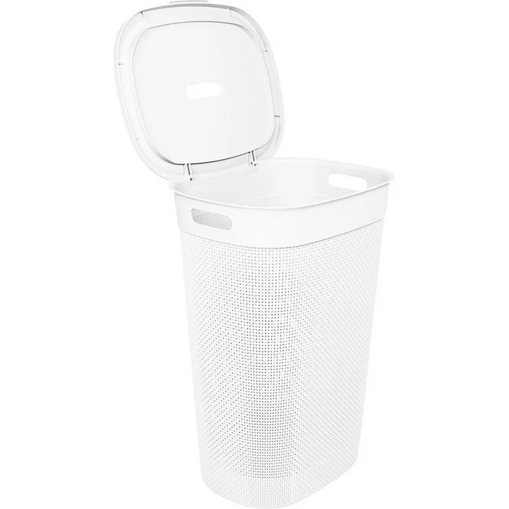 ONDIS24 Wäschebox Wäschekorb Filo aus Kunststoff 55 Liter, gut belüftet, neues italienisches Design, edle Verarbeitung – Bild 2