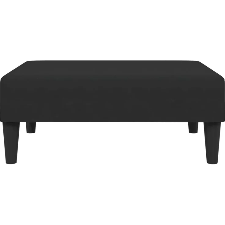 vidaXL Fußhocker Schwarz 77x55x31 cm Samt 379560 – Bild 4