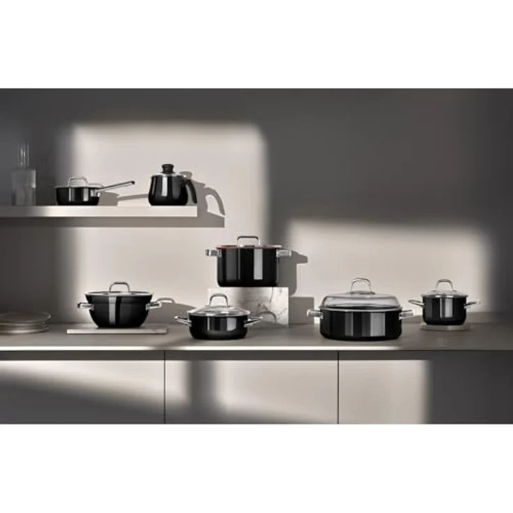 WMF Bratentopf Fusiontec Mineral Pro, Edelstahl, Glas (1-tlg), kratzfeste Oberfläche, wärmereduzierende Hohlgriffe, Made in Germany – Bild 5