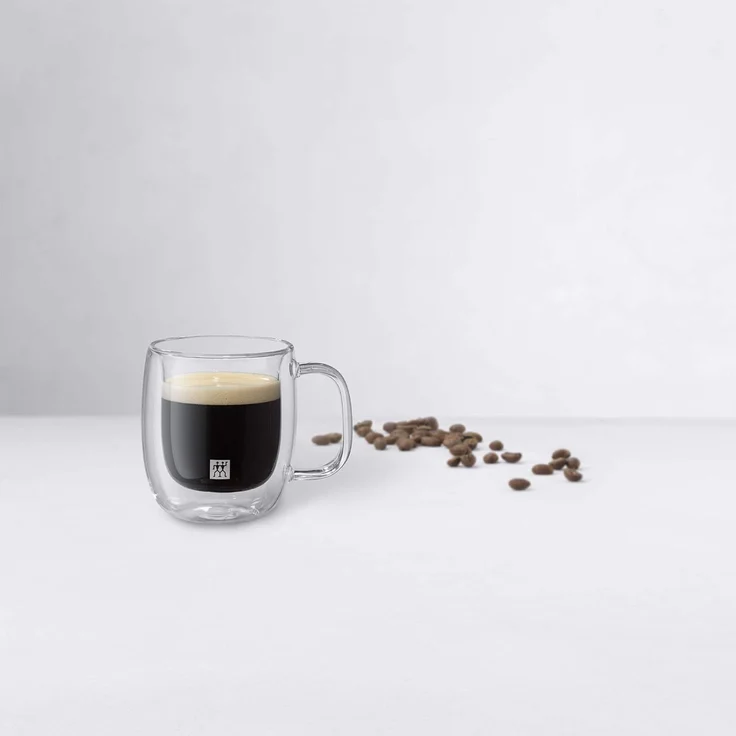 Zwilling Espressoglas Sorrento Plus, 2-tlg, Borosilikatglas, Doppelwandig, Borosilikatglas, 2-tlg, je 80 ml – Bild 4