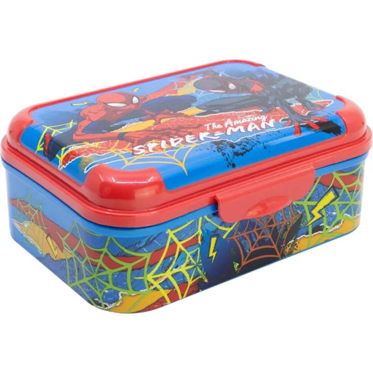 Spiderman Brotdose Kinder Lunchbox mit Deckel Bruchsicher & Bunt