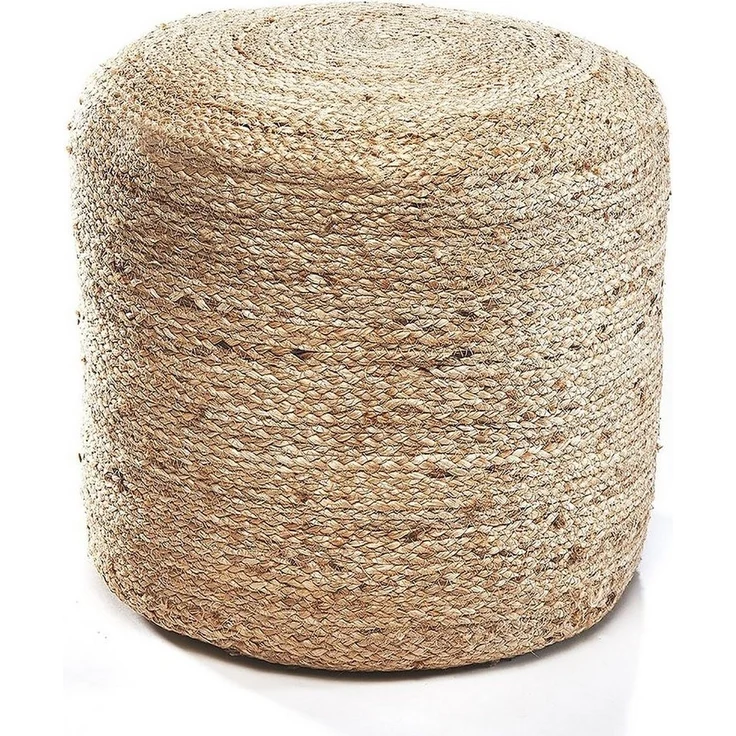 Kobolo Sitzwürfel Sitzpouf FLOW aus Seegras mit Baumwollfüllung (1 Stück) – Bild 1