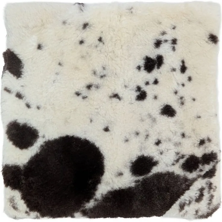 Reissner Lammfelle Sitzkissen Sitzauflage SOFI ungefärbte naturbunte Merino Lammfelle 35x35cm