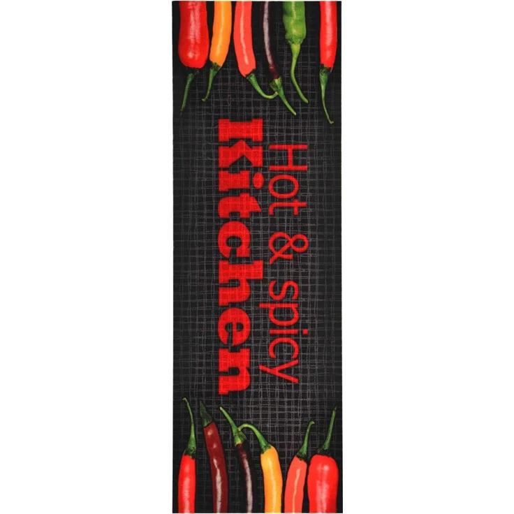 vidaXL Küchenbodenmatte Waschbar Hot&Spicy 45x150 cm 323479 – Bild 1