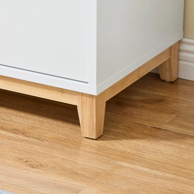 SoBuy FSB97-WN Schuhschrank, MDF, Lackiert, Weiß, 60 x 85 x 34 cm – Bild 5