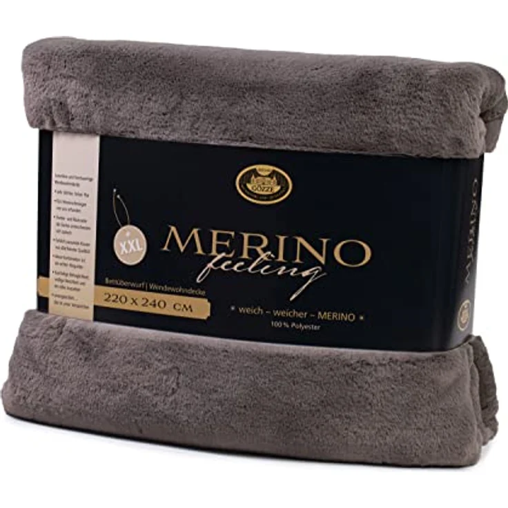 Wohndecke Merino Wendewohndecke, Gözze, kuschelig weich – Bild 3