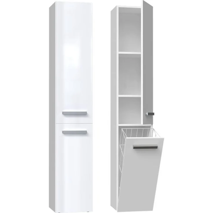 ibonto Hochschrank Badezimmerschrank: Elegantes & Praktisches Aufbewahrungsmöbel – Bild 4