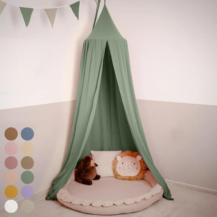 lilimaus Betthimmel Hochwertiger Baldachin Betthimmel für Baby- und Kinderbetten, Hochwertiger Betthimmel für Babybett, Kinderbett oder Kuschelecke – Bild 1