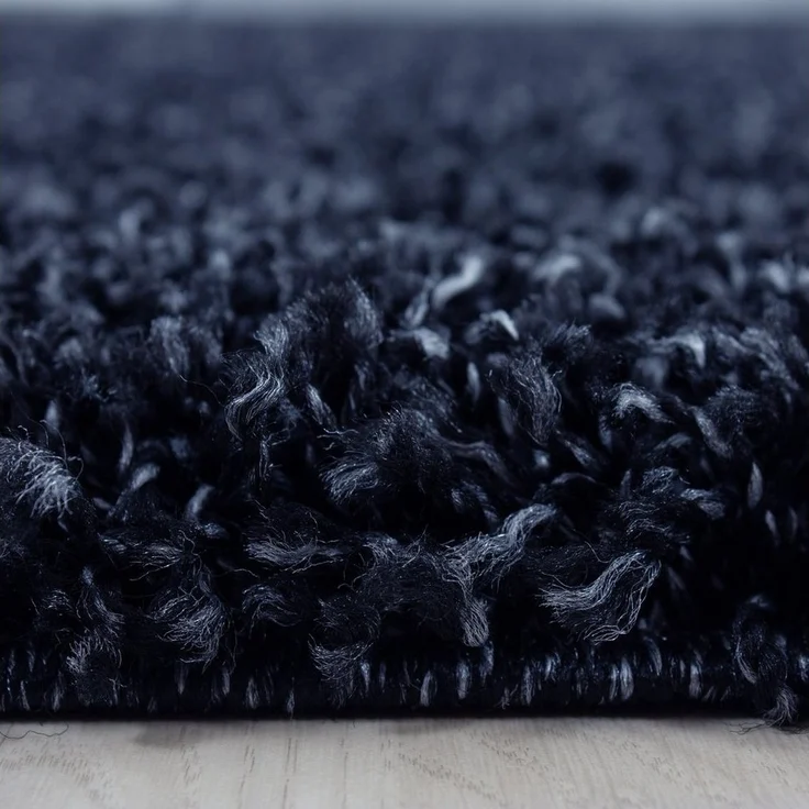 Teppium Teppich Unicolor - Einfarbig, Rechteckig, Höhe: 30 mm, Einfarbig Shaggy Teppich Wohnzimmer Langflor versch. farben und größen – Bild 3
