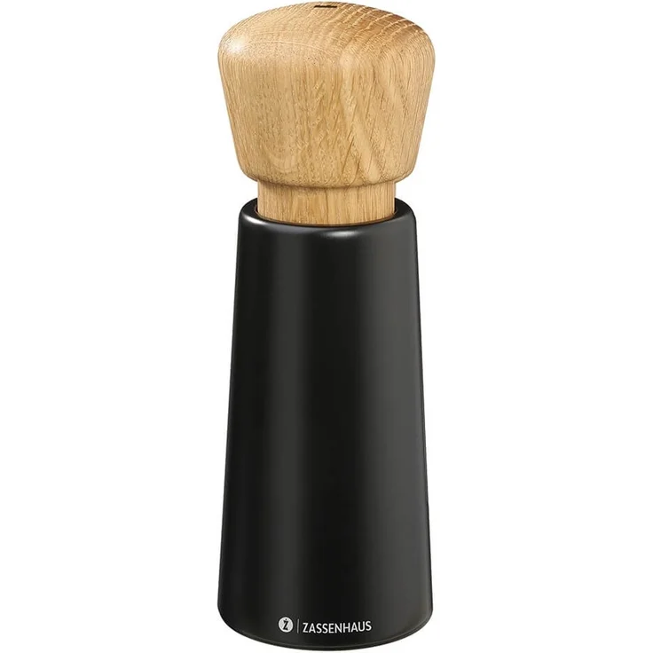 Zassenhaus Pfeffermühle Norderney Eiche 18cm | Auswahl Schwarz : Schwarz – Bild 1