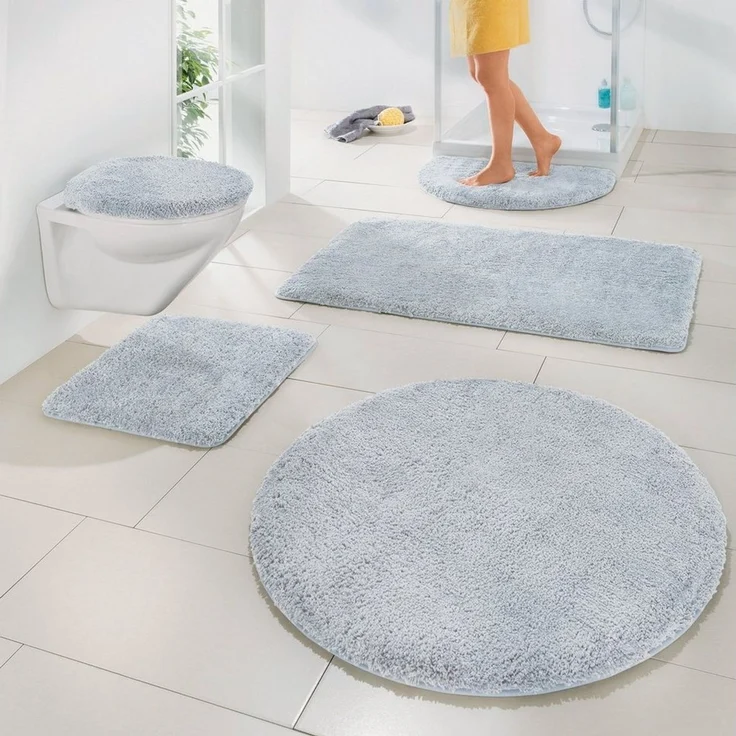 Erwin Müller Badematte Badematte "Rhodos", Höhe 30 mm, rund, Uni – Bild 2