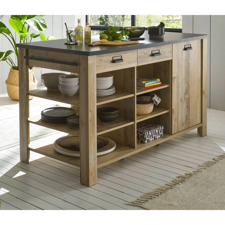 Kücheninsel Stove in Used Wood hell 162 cm – Bild 2