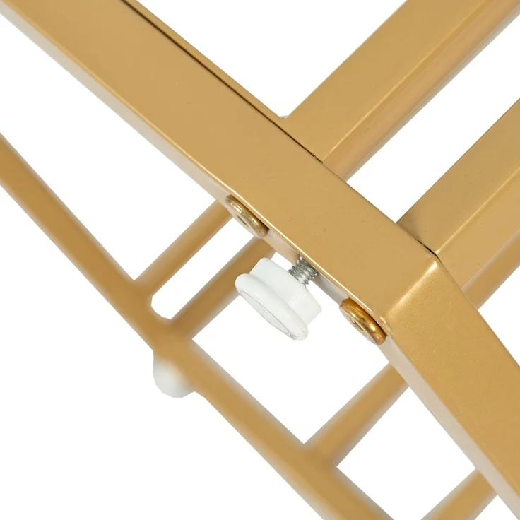 5-teilig Esstisch sechseckig 115.5×100 cm mit Marmormuster Tischplatte & goldenem Metallgestell mit 4 grauer Esszimmer stühle – Bild 9