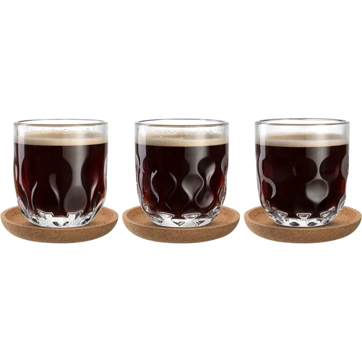 Leonardo GOCCE Kaffee-Set mit Untersetzer 6-teilig