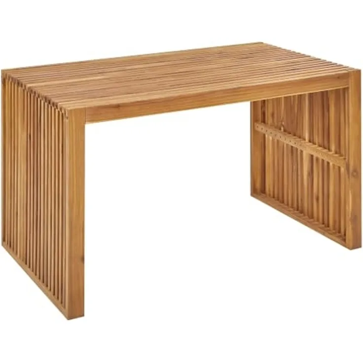 Gartentisch Holz Heller Holzfarbton BELLANO