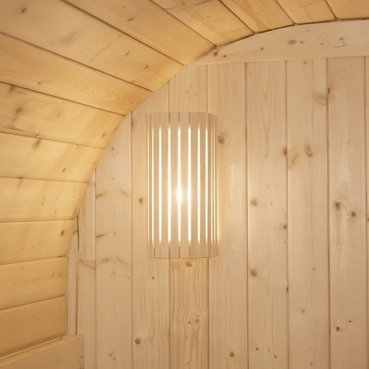 HOME DELUXE Outdoor Sauna CUBE XL - 194 x 220 cm für 6 Personen – Bild 9