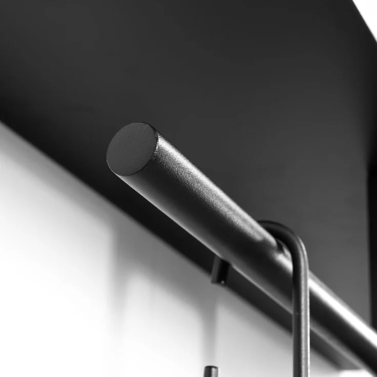 Spinder Design LUNO SMALL 70 Garderobe, Stahl, Modernes Design, Schwarz 70x30x35,5 cm – Bild 6