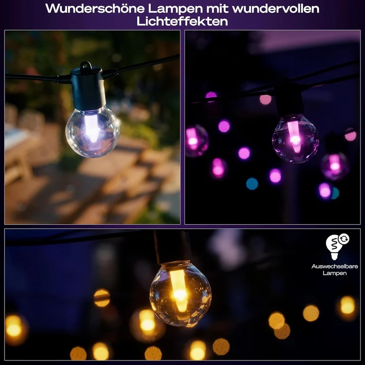 Philips Hue Festavia Globe Outdoor Lichterkette 14 m EU – Bild 8