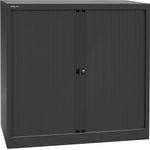 Bisley 'EuroTambour' Rollladenschrank, 100,0 cm, Schwarz, 2 Einlegeböden