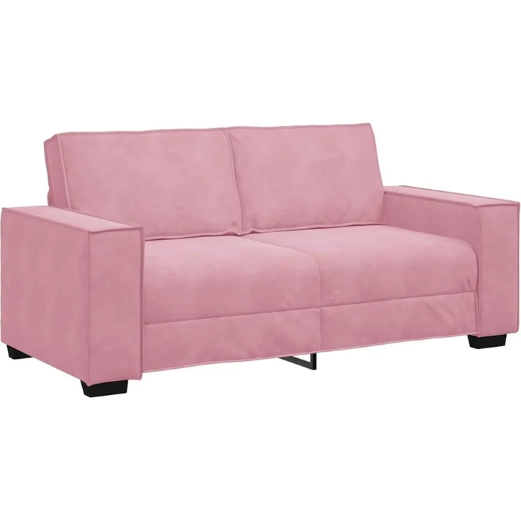 vidaXL 2-Sitzer-Sofa Rosa 180x78x84 cm Samt 4105023 – Bild 1