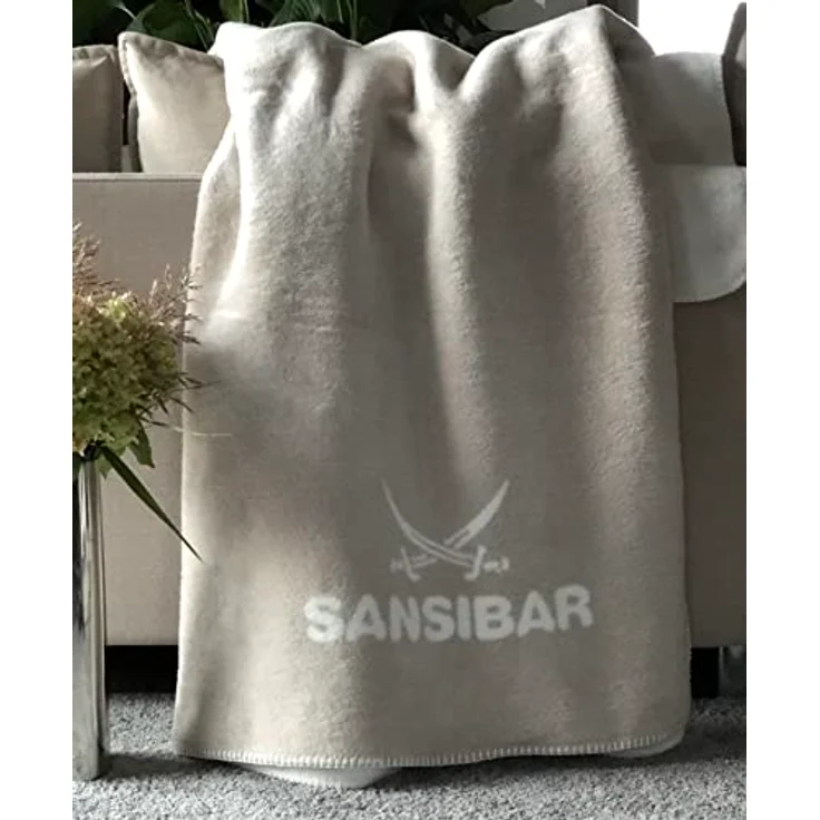 Sansibar 'Doubleface' Wohndecke, Baumwollmischgewebe taupe, 150 x 200 cm – Bild 3