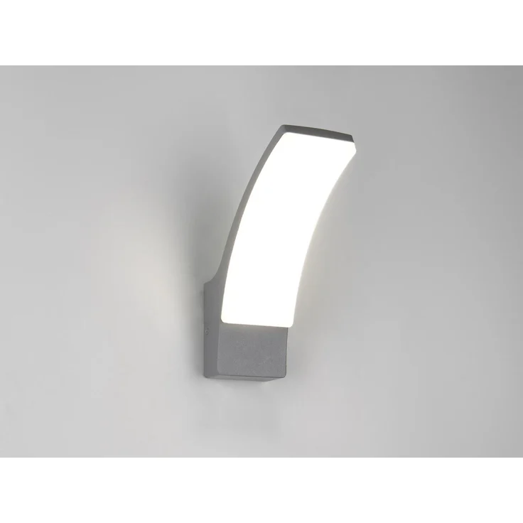 Moderne LED Außenwandleuchte BEJA aus Aluminium in Anthrazit, Höhe 22,5cm – Bild 3