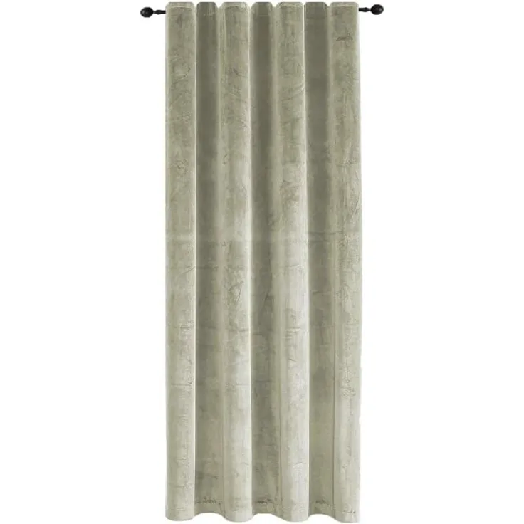 Haus und Deko Gardine Verdunkelungsvorhang Samt weich Vorhang Kräuselband blickdicht Gardine, Kräuselband (1 St), Polyester