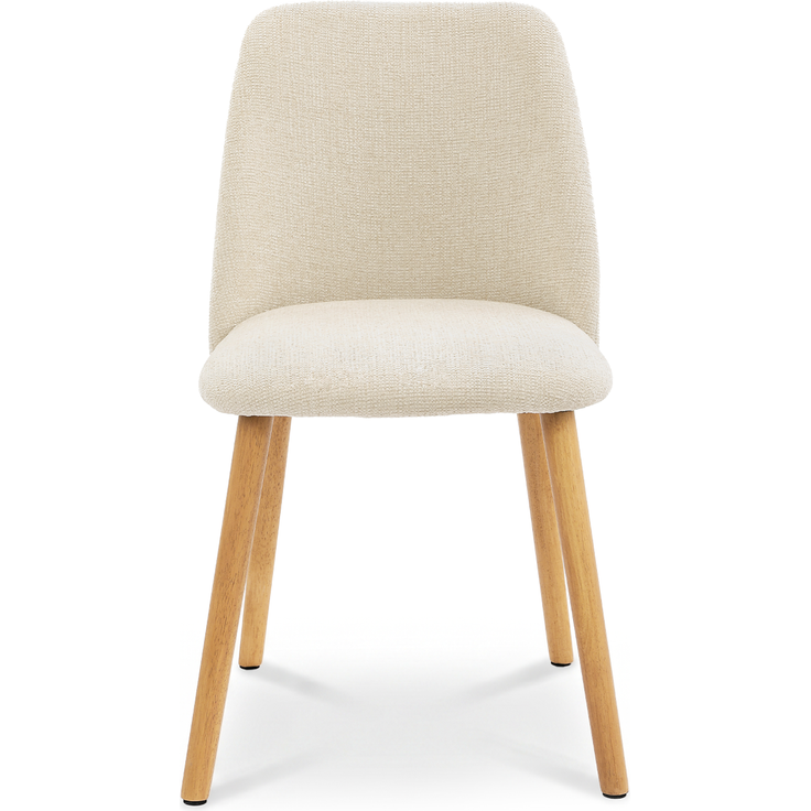 GOEURVANT 421 Esszimmerstühle 6er-Set, Chenille - Creme – Bild 6